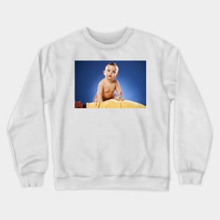 Father and his baby daughter Crewneck Sweatshirt